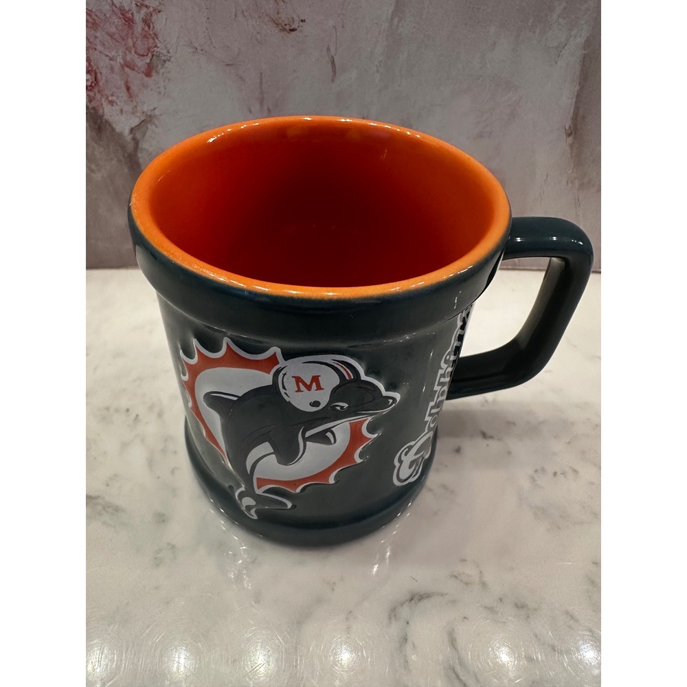Vintage 2000 Miami Dolphins Football NFL Coffee Mug Ceramic Cup NFL Retro